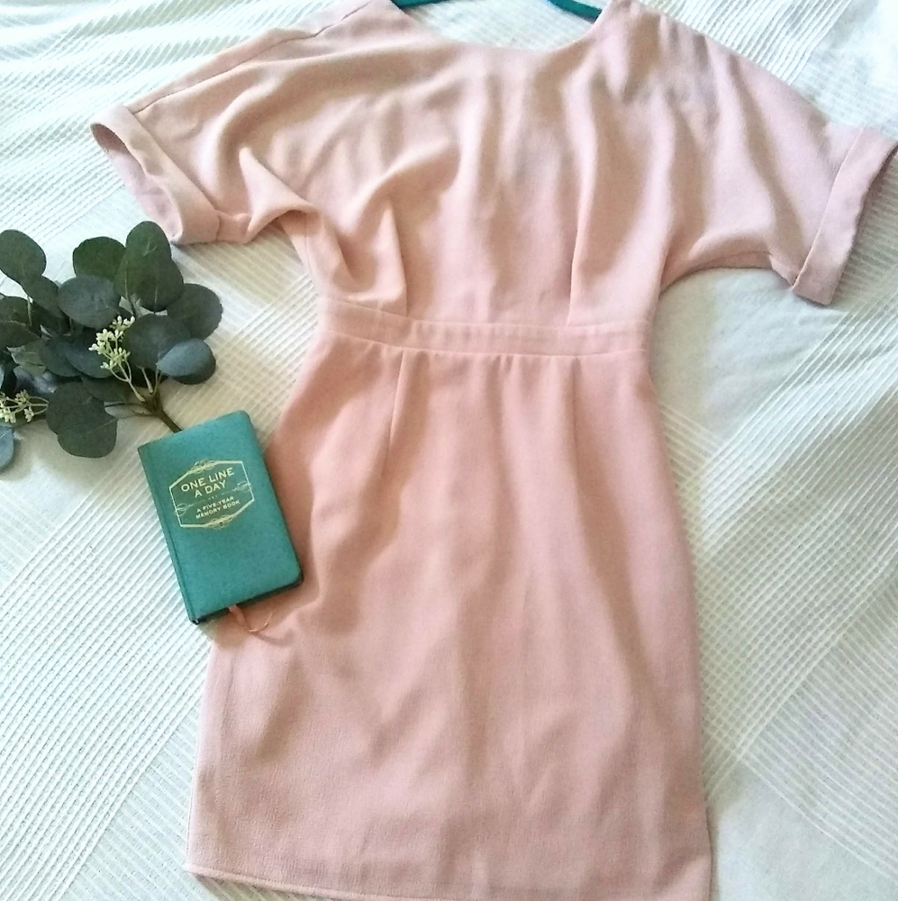 ASOS Dress Blush Pink Dusty Rose Pencil Skirt